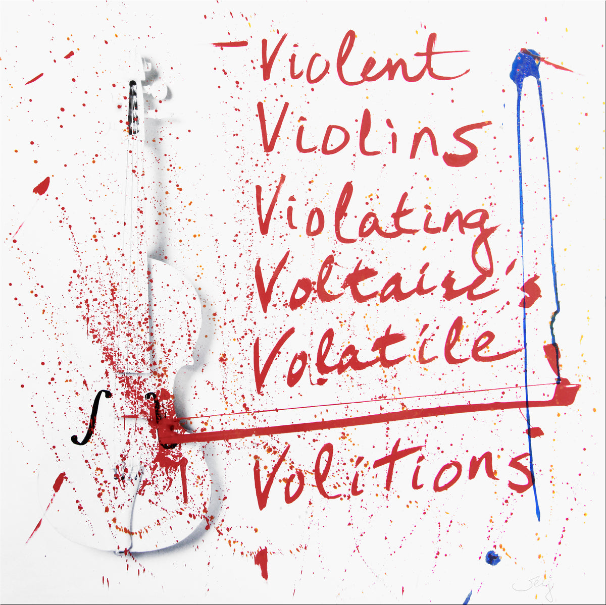 Violent Violins Viola - Hand Painted Multiple - 2018 Limited Edition - Multicolor Version