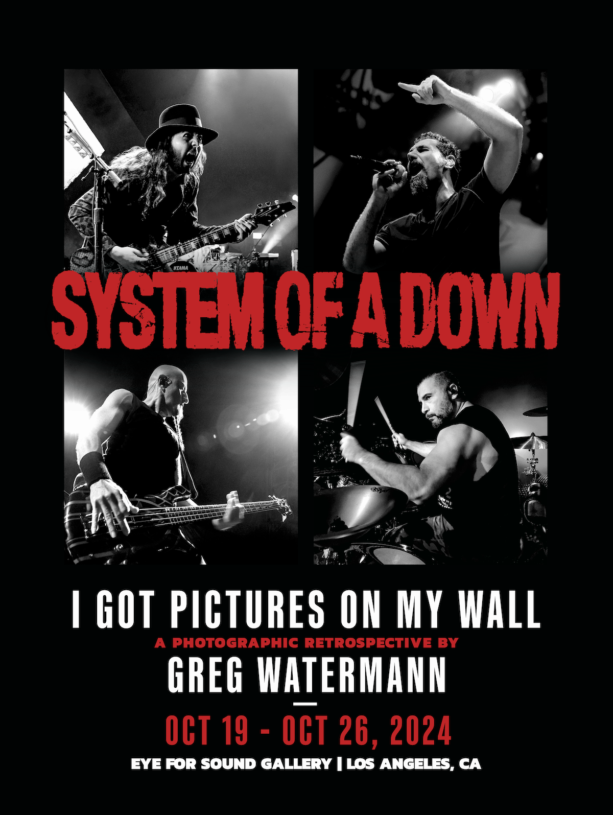 System Of A Down - Pictures On My Wall - Limited Edition Event Poster