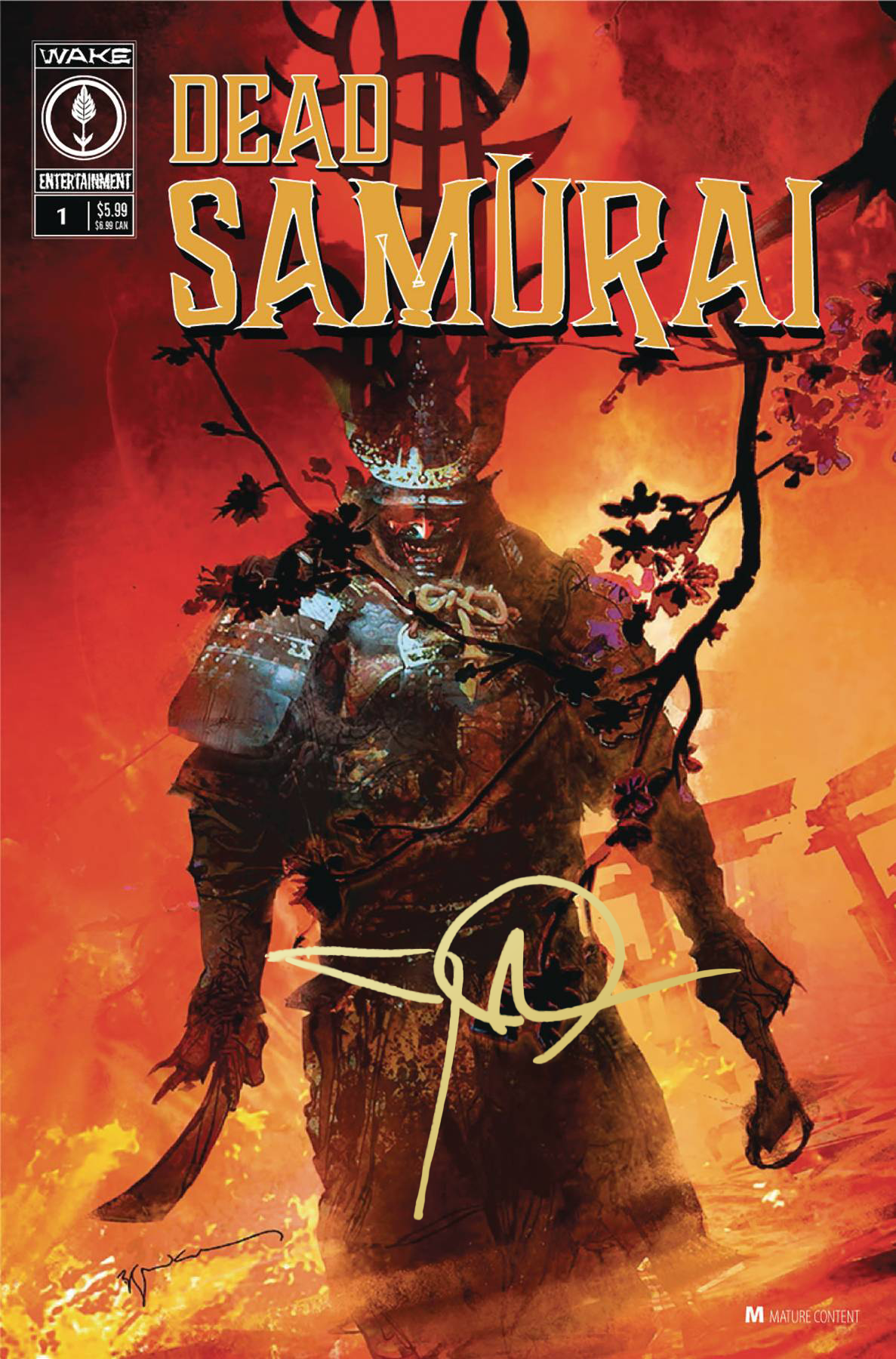 Dead Samurai #1 - Cover A - (Written by John Dolmayan) - Signed by John Dolmayan