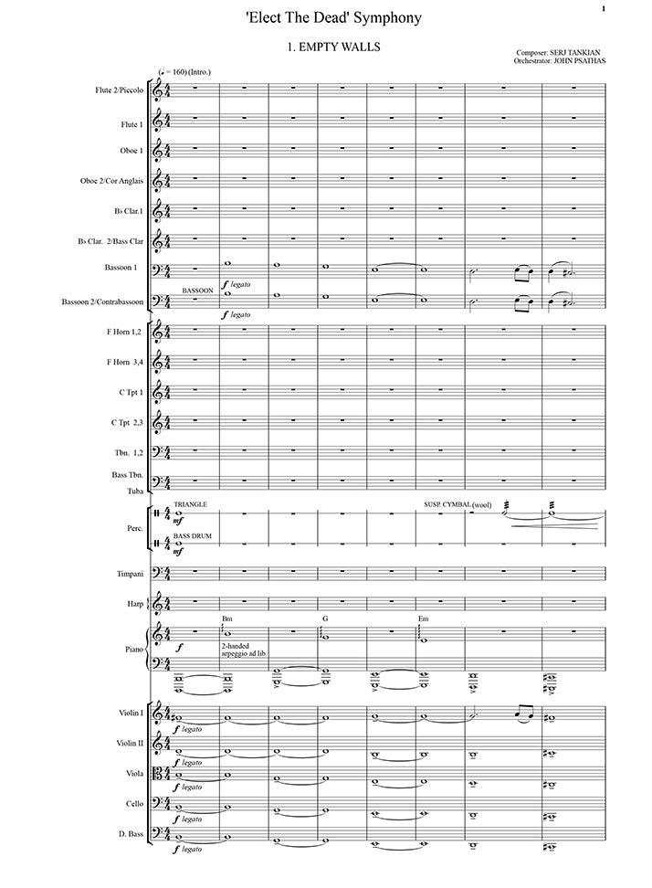 Elect The Dead Symphony - Full Concert Score + Parts