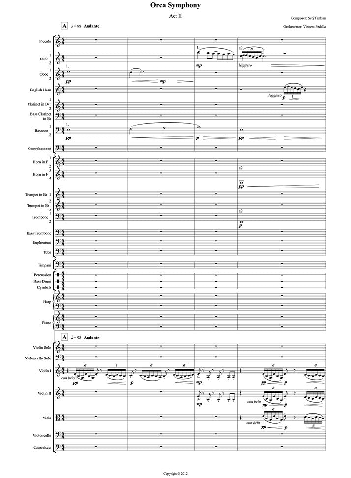 Orca Symphony No.1 - Full Concert Score + Parts