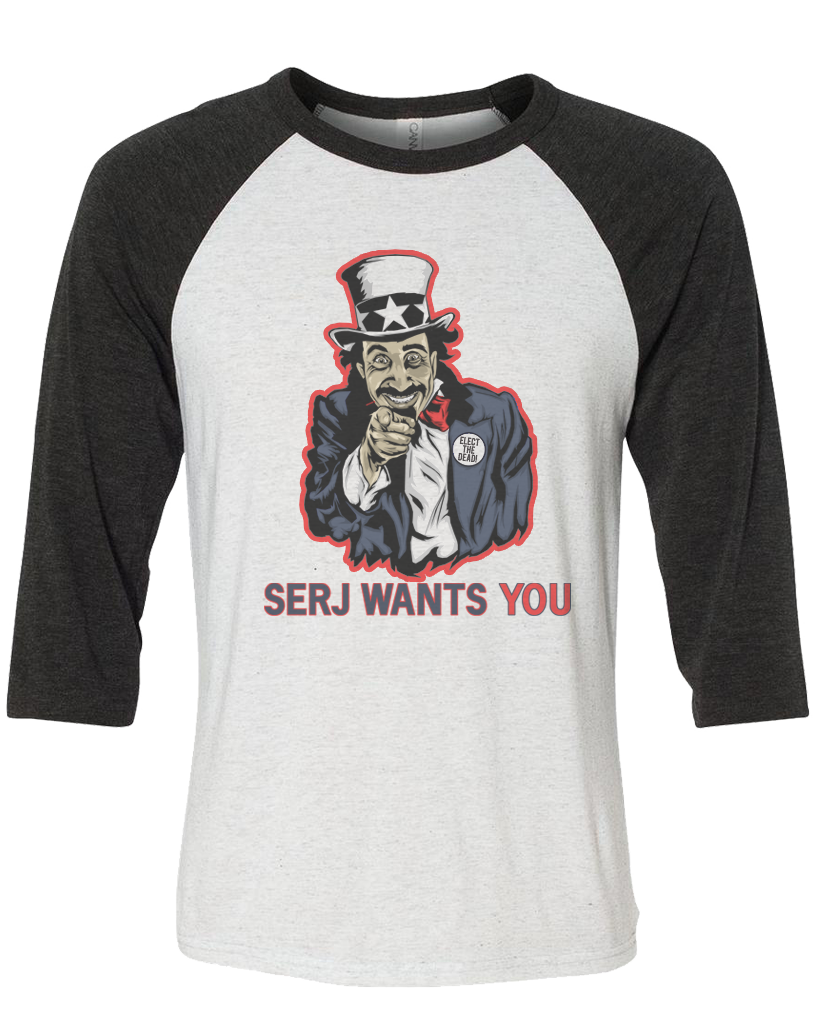 Women&#39;s | Serj Wants You | 3/4 Sleeve Baseball Tee
