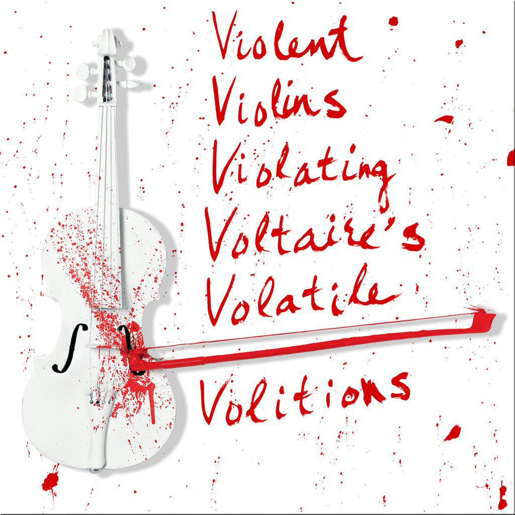 Violent Violins - Hand Painted Multiple - 2018 Limited Edition - Red Only Version